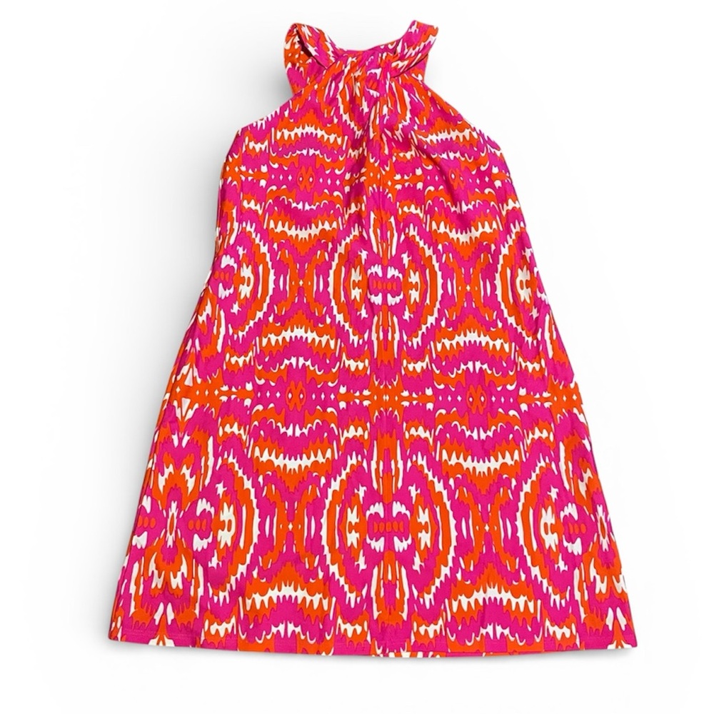 Jude Connally Women’s M Shift High Neck Orange Pink Dress